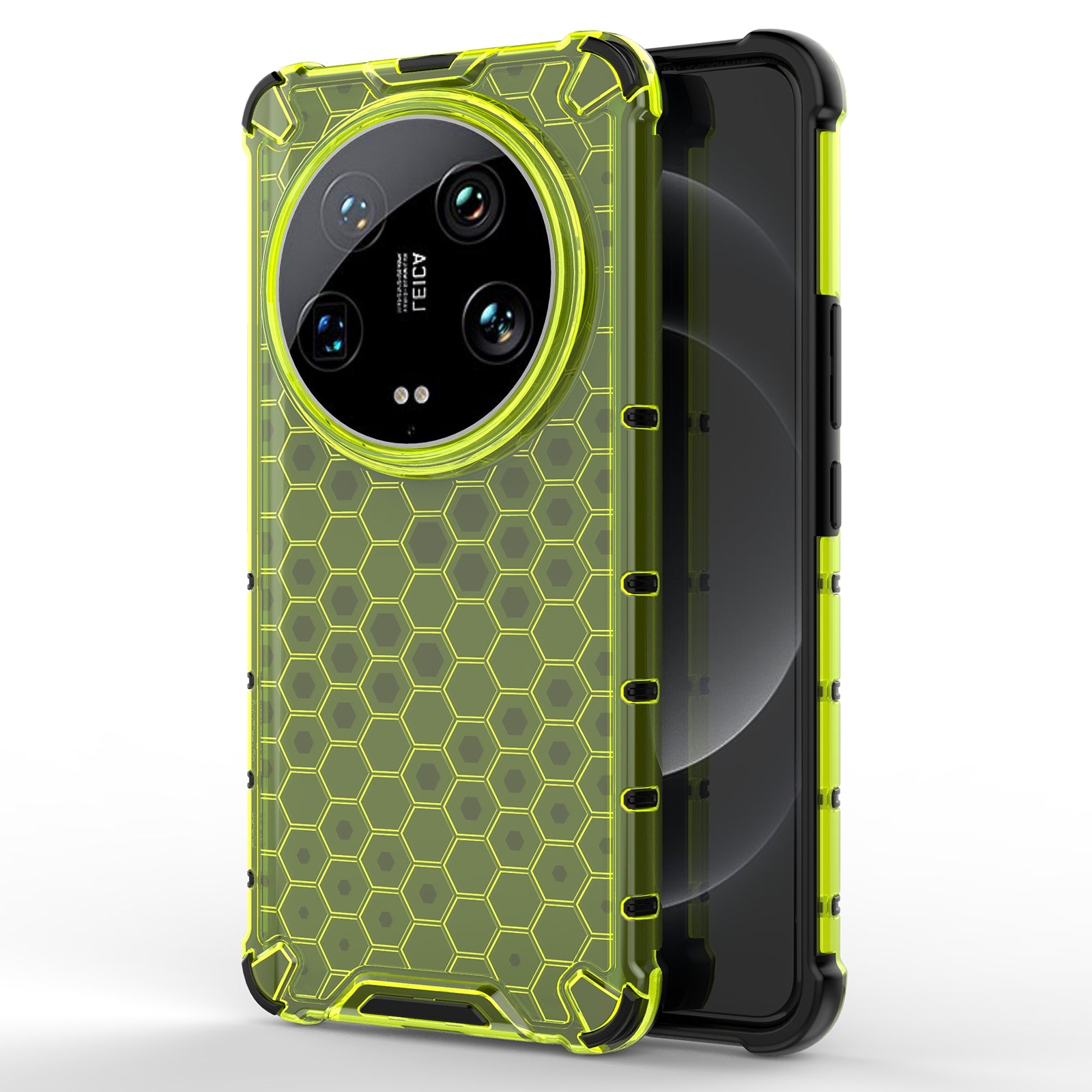 Phone Case for Xiaomi 14 Ultra Shell PC + TPU Hybrid Honeycomb Design Cover
