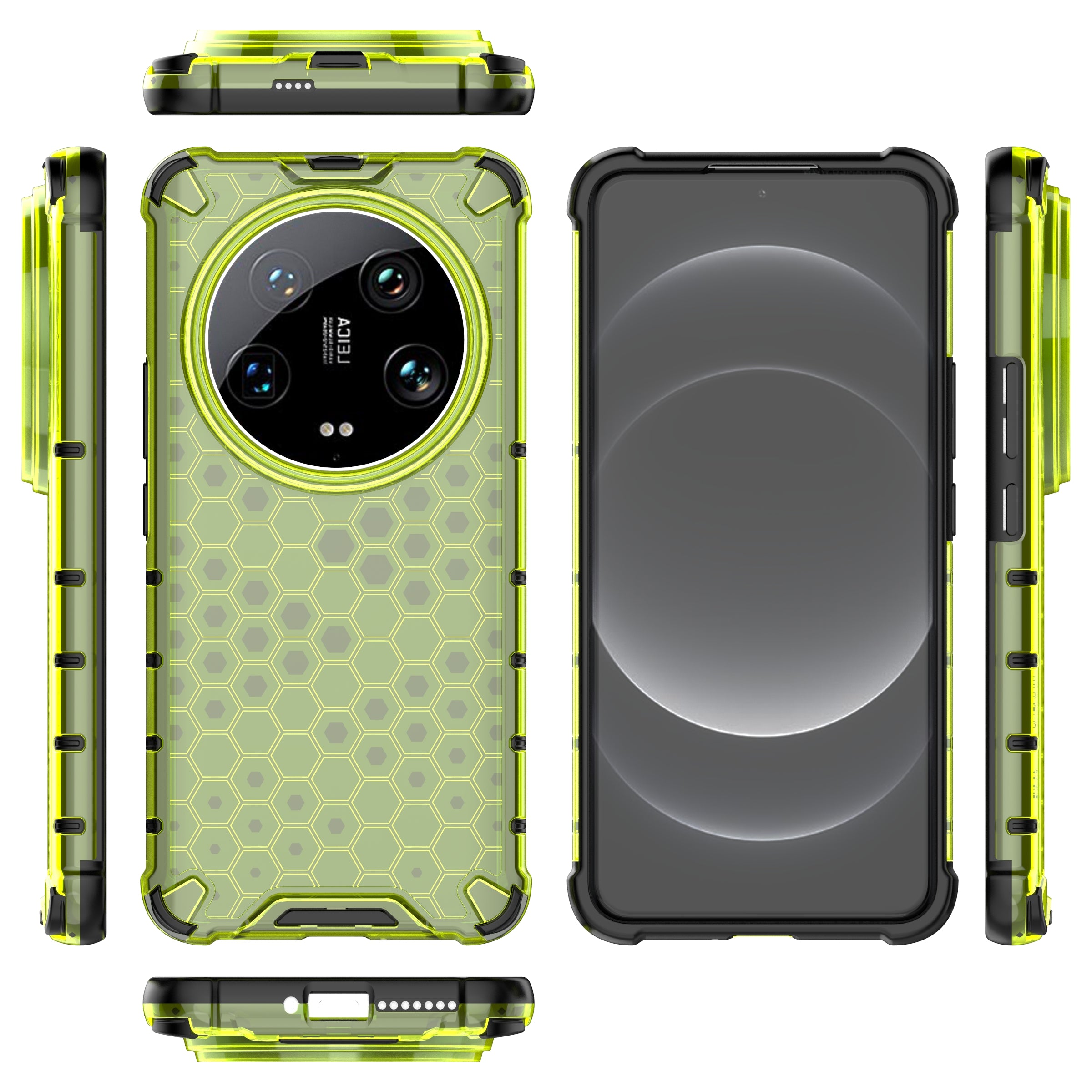 Phone Case for Xiaomi 14 Ultra Shell PC + TPU Hybrid Honeycomb Design Cover