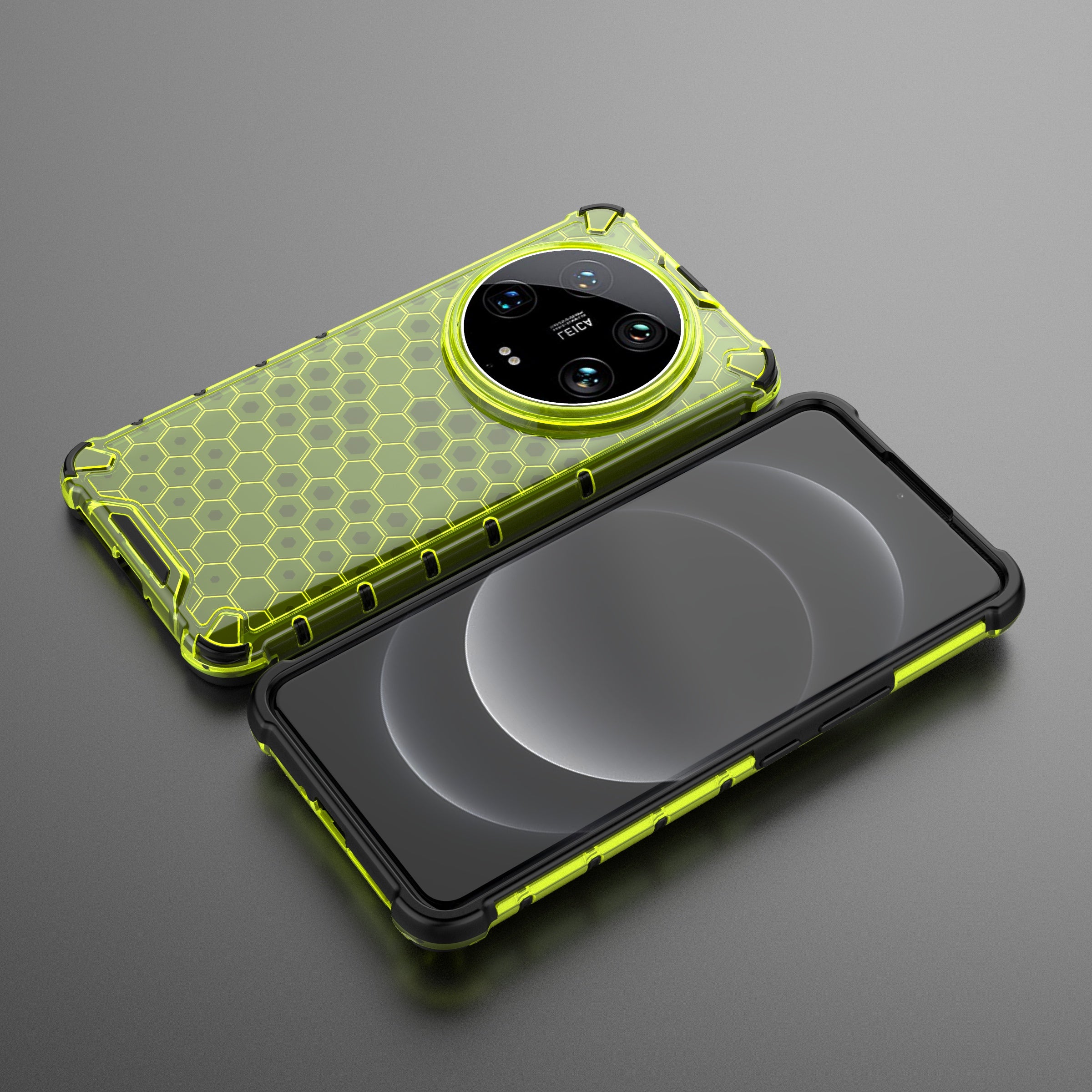 Phone Case for Xiaomi 14 Ultra Shell PC + TPU Hybrid Honeycomb Design Cover