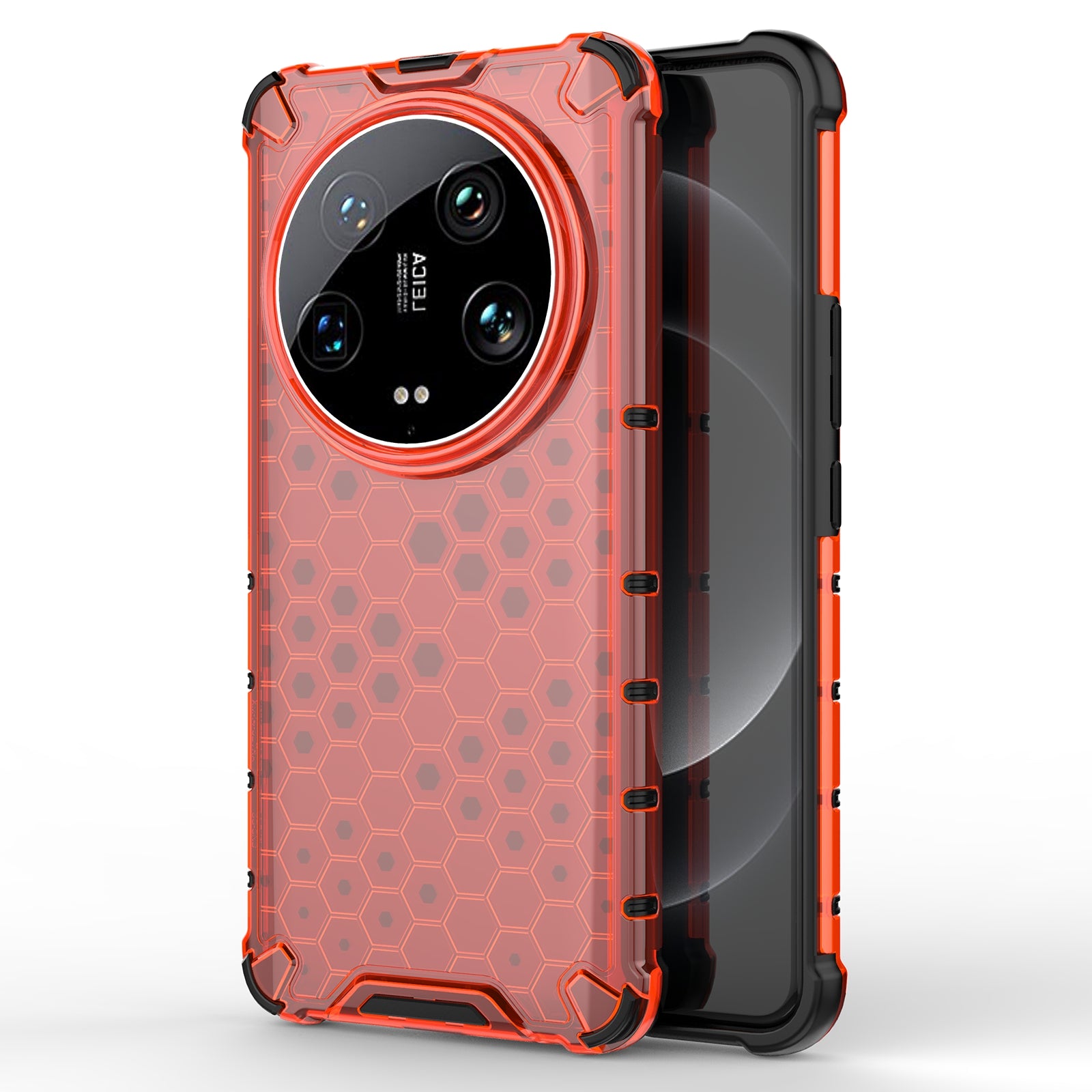 Phone Case for Xiaomi 14 Ultra Shell PC + TPU Hybrid Honeycomb Design Cover