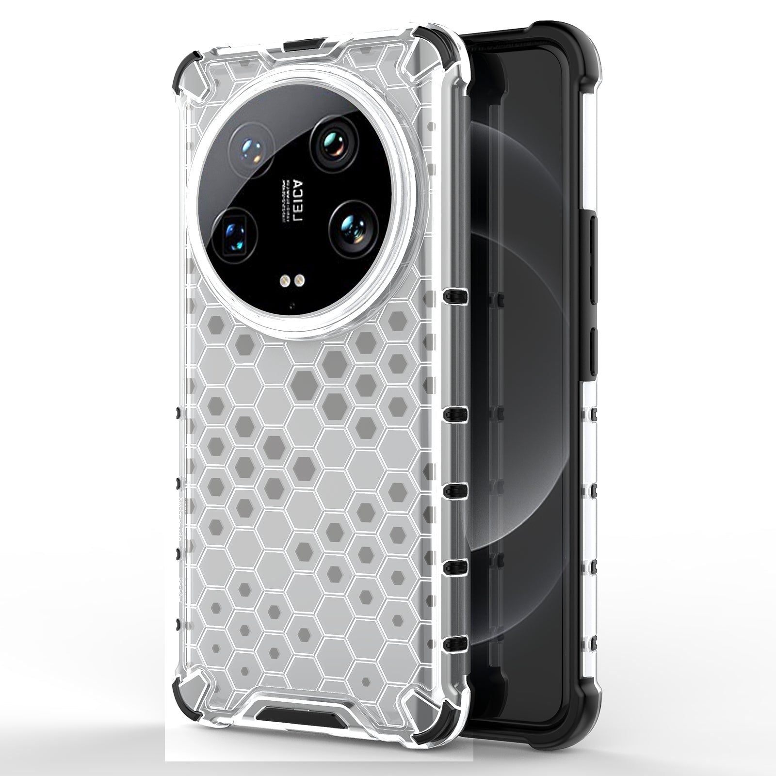 Phone Case for Xiaomi 14 Ultra Shell PC + TPU Hybrid Honeycomb Design Cover