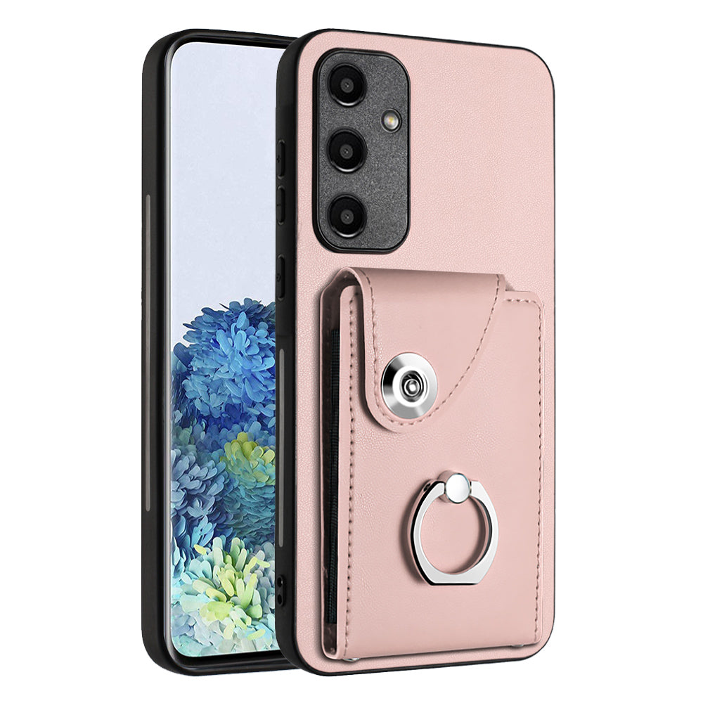 YB Leather Coating Series-7 for Samsung Galaxy A35 5G Leather+TPU Case with Multiple Card Slots