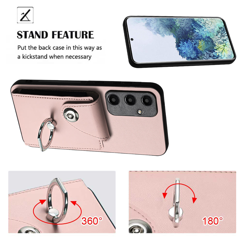 YB Leather Coating Series-7 for Samsung Galaxy A35 5G Leather+TPU Case with Multiple Card Slots