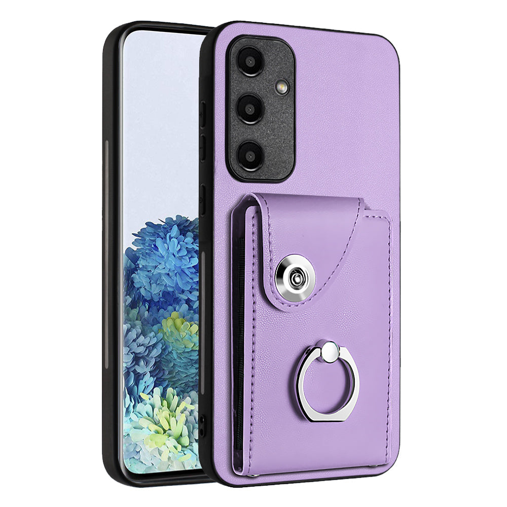 YB Leather Coating Series-7 for Samsung Galaxy A35 5G Leather+TPU Case with Multiple Card Slots