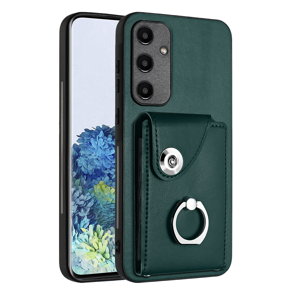 YB Leather Coating Series-7 for Samsung Galaxy A35 5G Leather+TPU Case with Multiple Card Slots