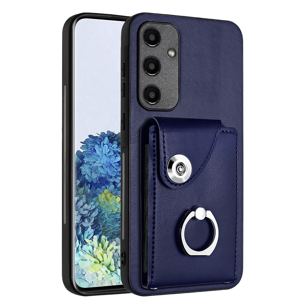 YB Leather Coating Series-7 for Samsung Galaxy A35 5G Leather+TPU Case with Multiple Card Slots