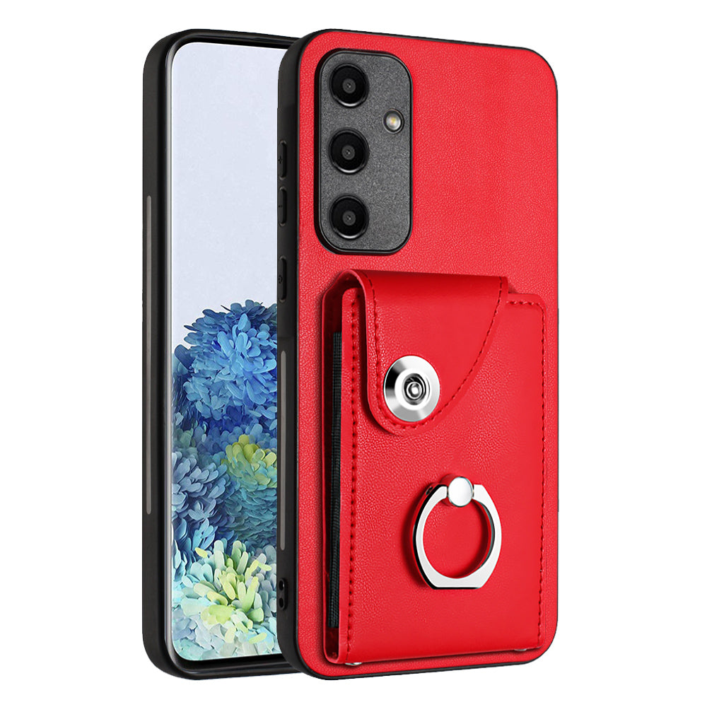 YB Leather Coating Series-7 for Samsung Galaxy A35 5G Leather+TPU Case with Multiple Card Slots