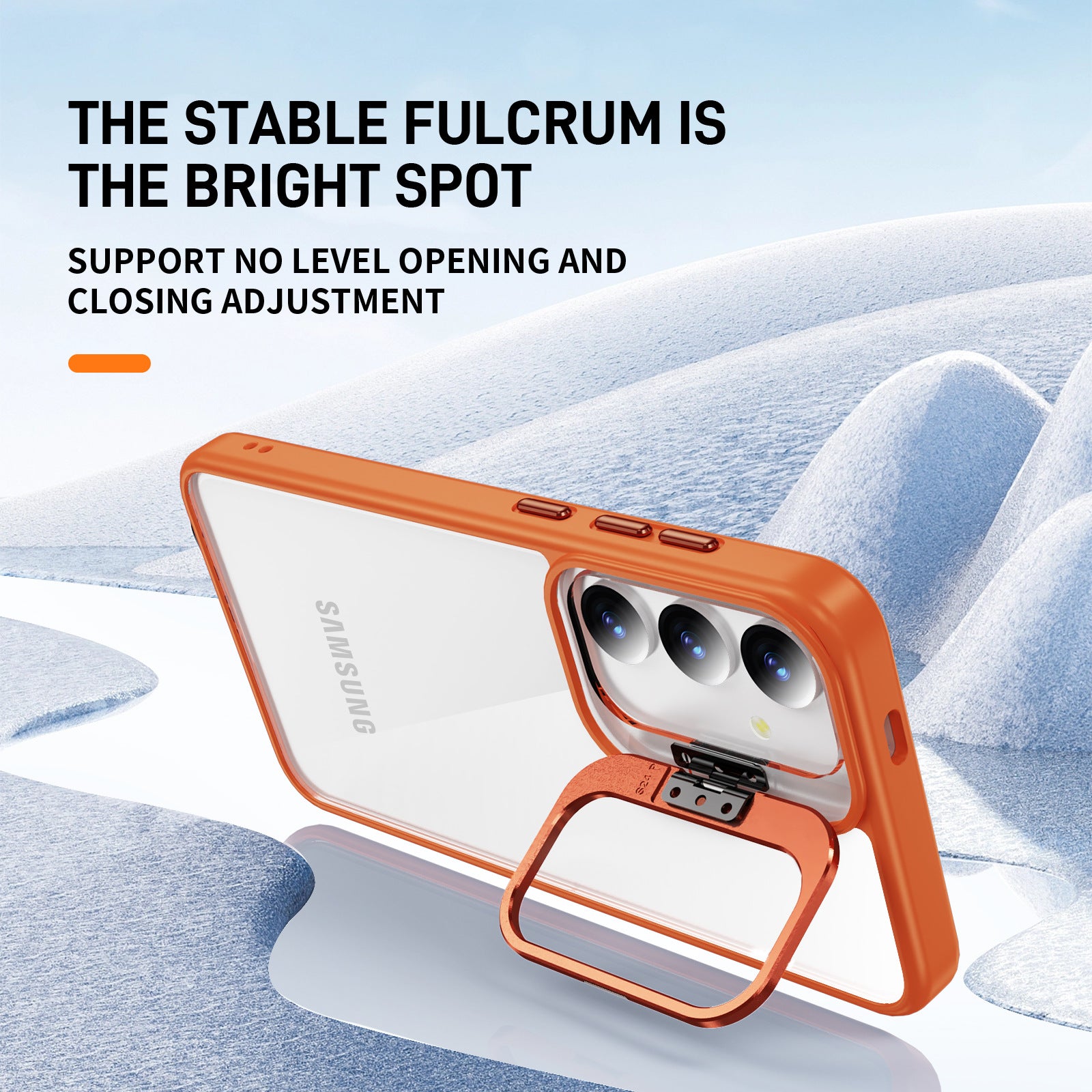 For Samsung Galaxy S24 Case TPU+Acrylic Kickstand Anti-Drop Phone Cover