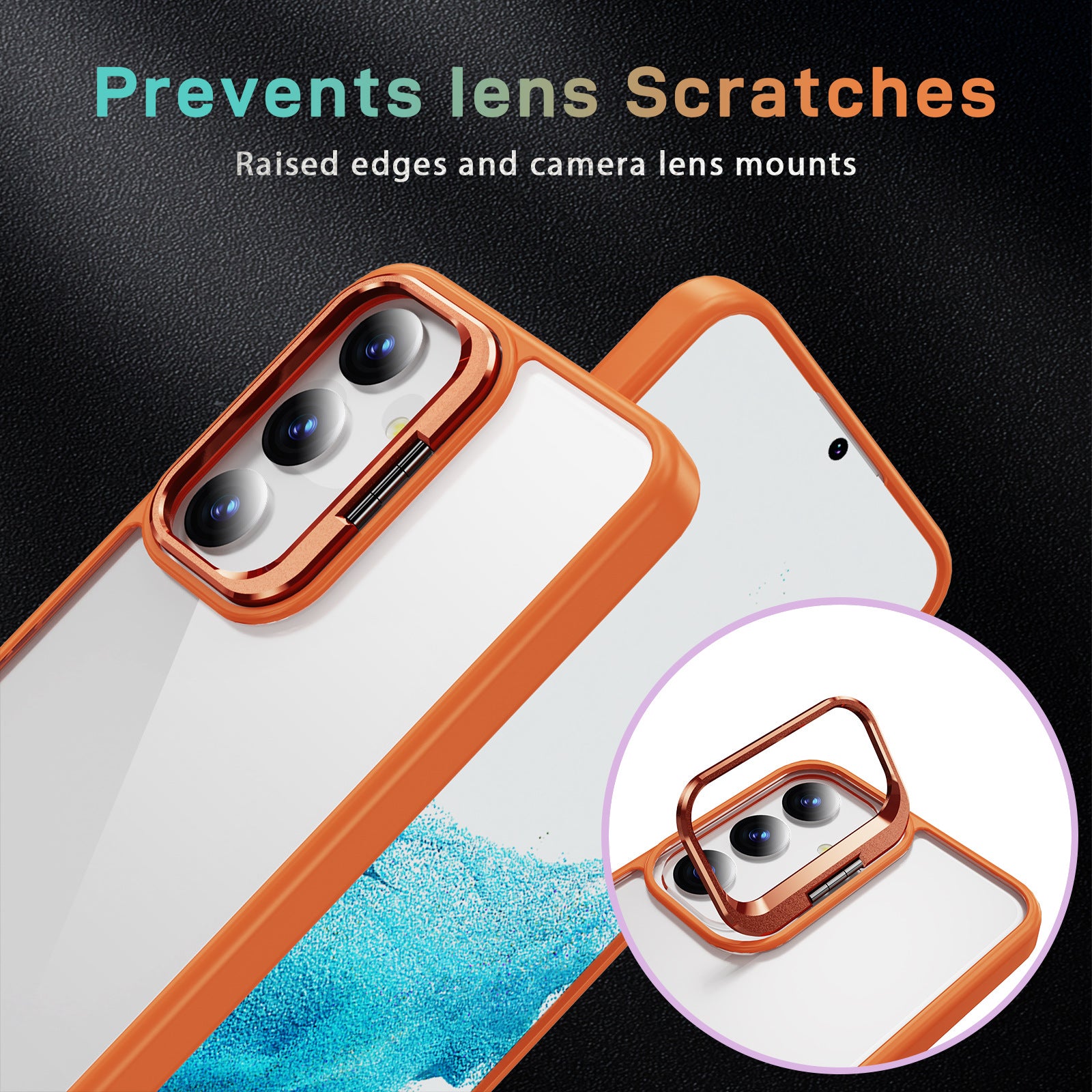 For Samsung Galaxy S24 Case TPU+Acrylic Kickstand Anti-Drop Phone Cover