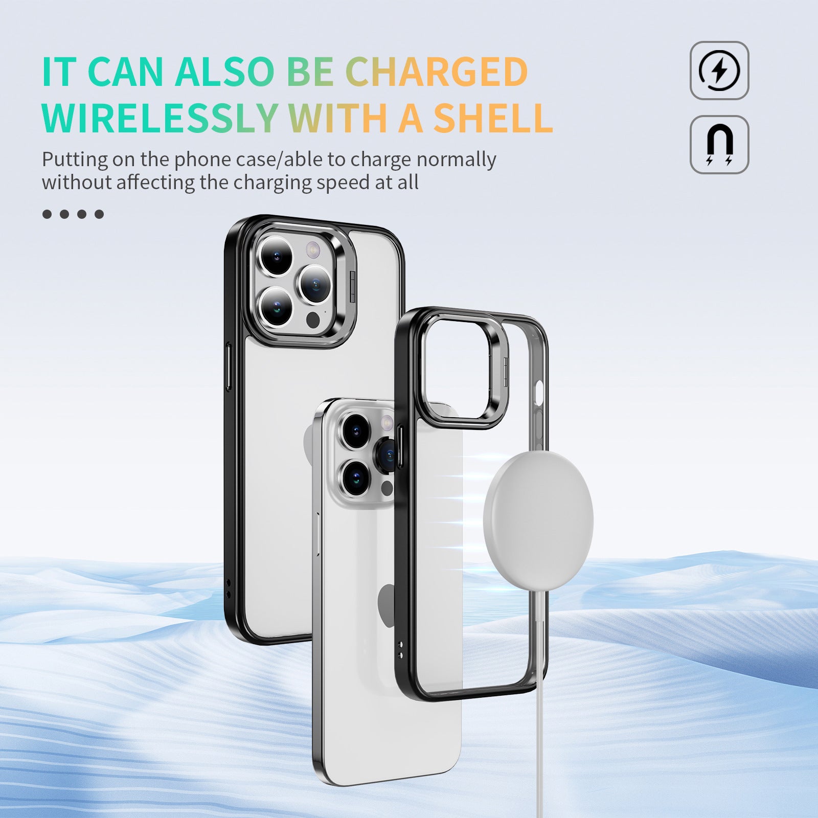 For iPhone 14 Pro Case Lens Frame Kickstand TPU+Acrylic Phone Cover