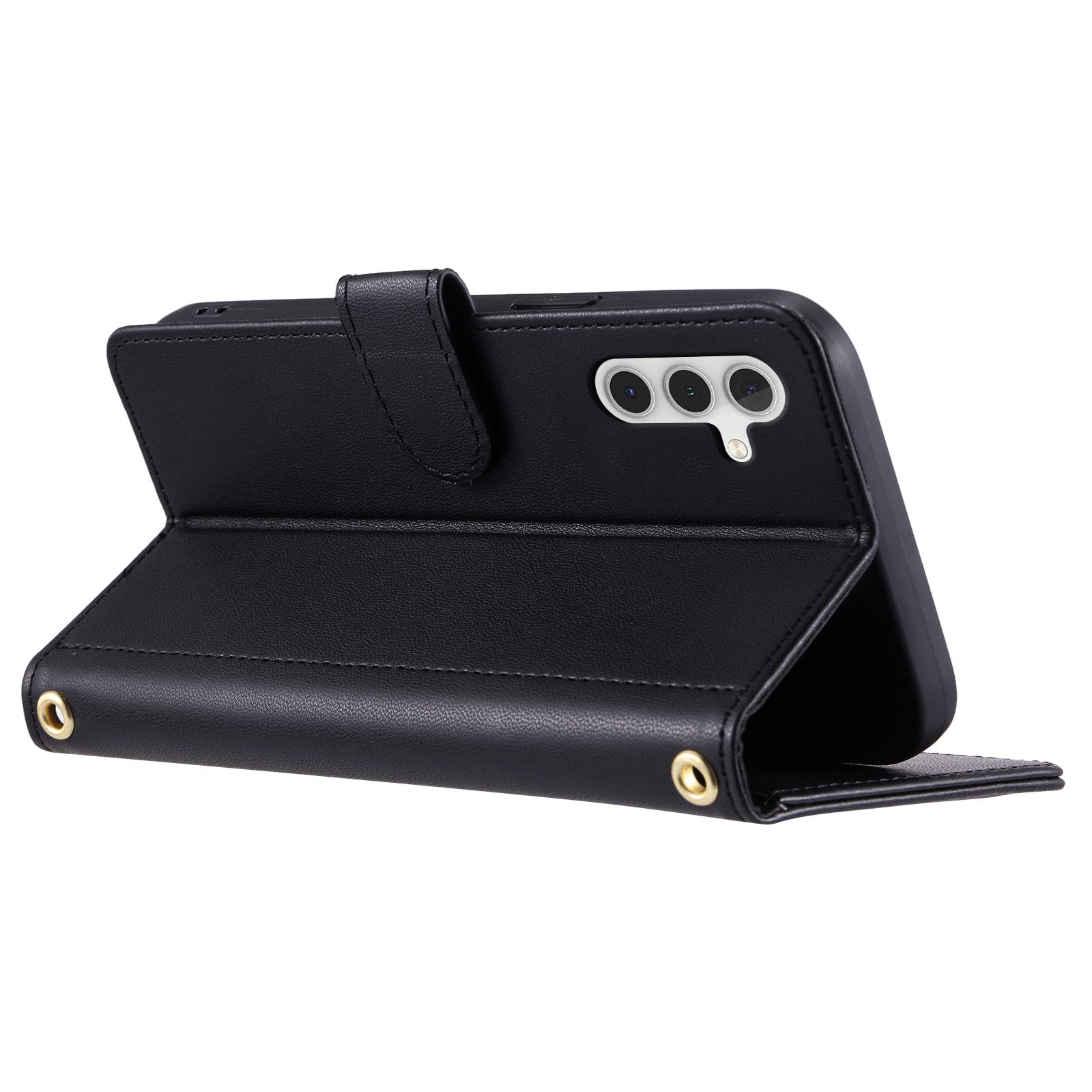For Samsung Galaxy A14 5G / 4G Case Wallet Folding Stand Leather Phone Cover with Straps