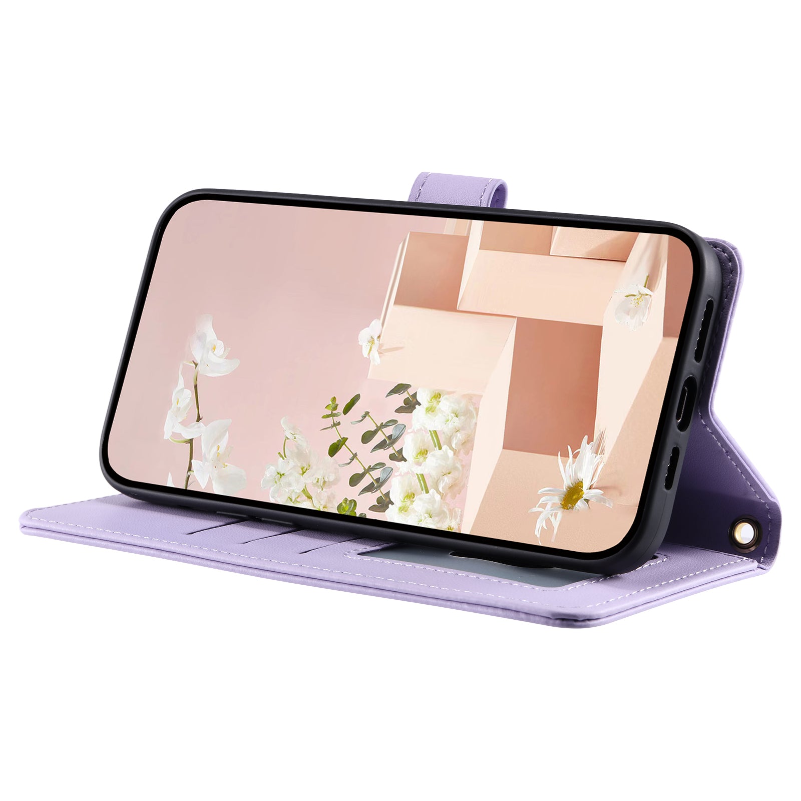 For Samsung Galaxy A33 5G Leather Case Rhombus Grid Phone Cover with Wallet Stand
