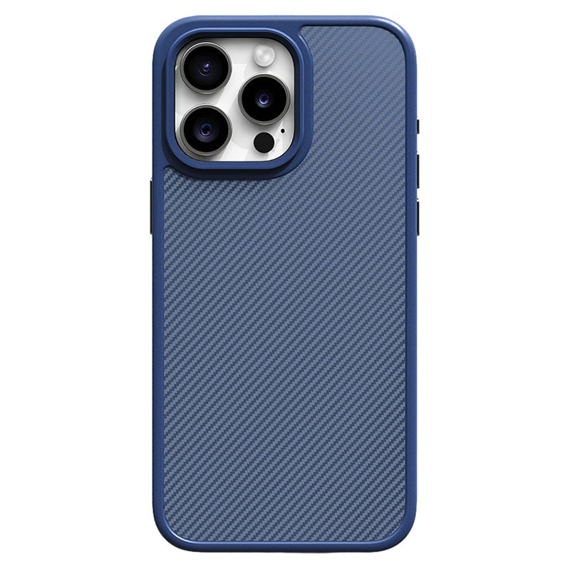 For iPhone 15 Pro TPU Case Carbon Fiber Texture Protective Phone Cover