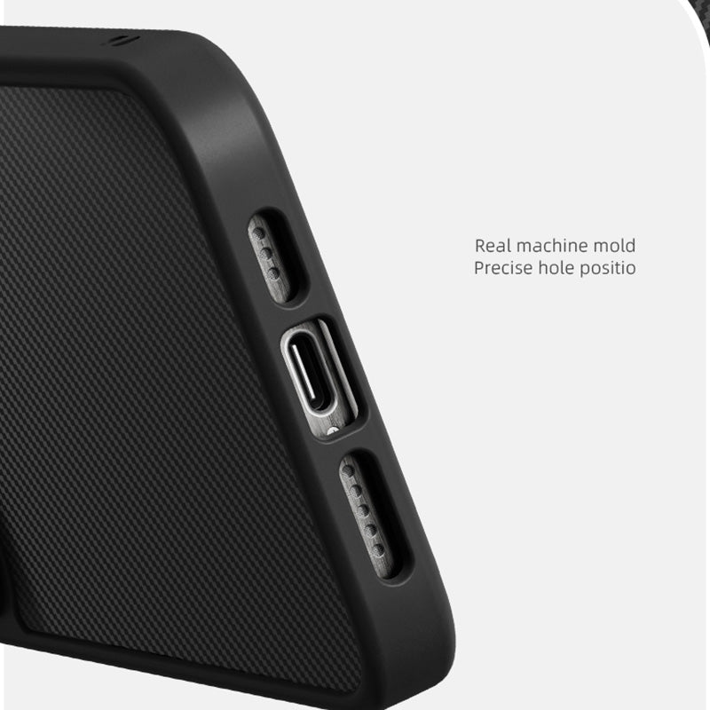 For iPhone 15 Pro Max Case Carbon Fiber Texture Anti-scratch Soft TPU Phone Cover