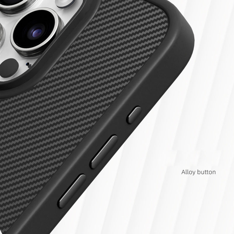 For iPhone 15 Pro Max Case Carbon Fiber Texture Anti-scratch Soft TPU Phone Cover