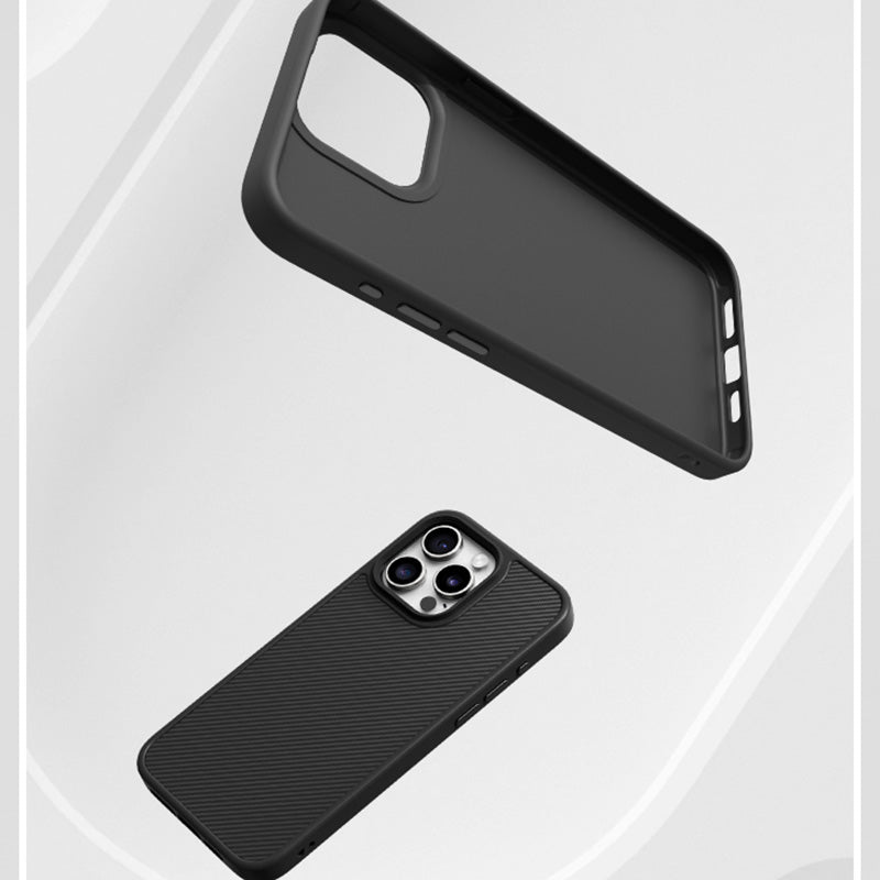 For iPhone 15 Pro Max Case Carbon Fiber Texture Anti-scratch Soft TPU Phone Cover