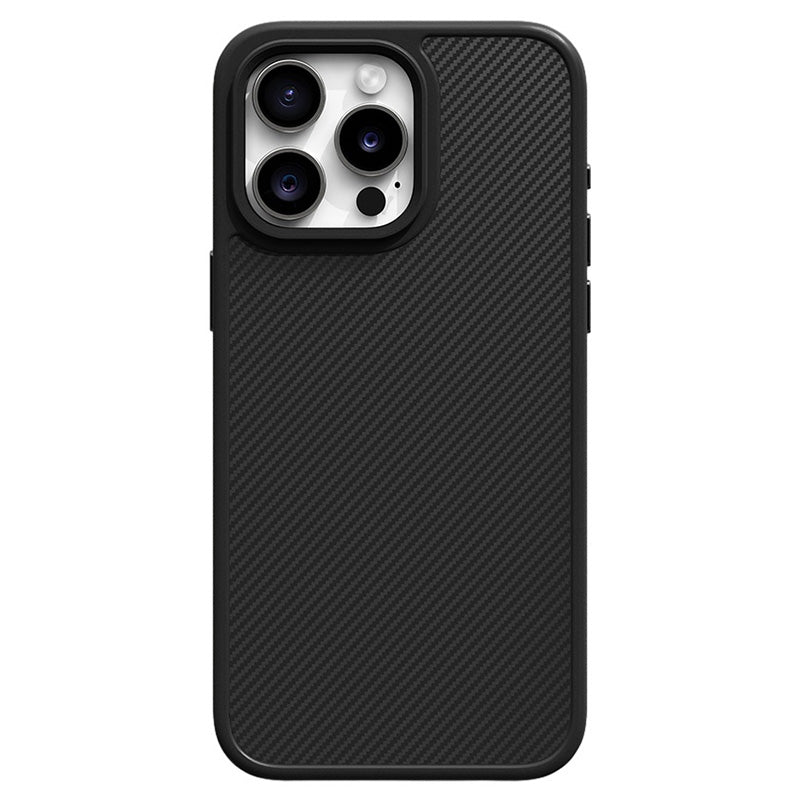 For iPhone 15 Pro Max Case Carbon Fiber Texture Anti-scratch Soft TPU Phone Cover