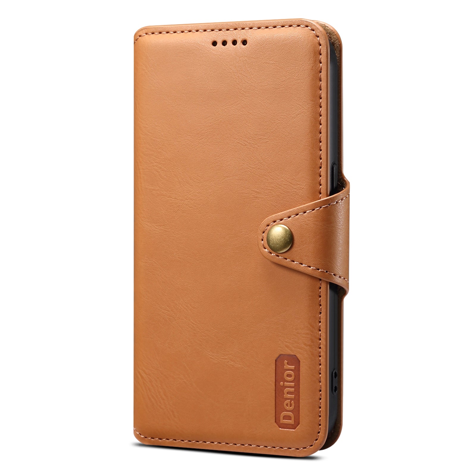 DENIOR For Honor 90 Pro Leather Case Wallet Cowhide Texture Phone Cover