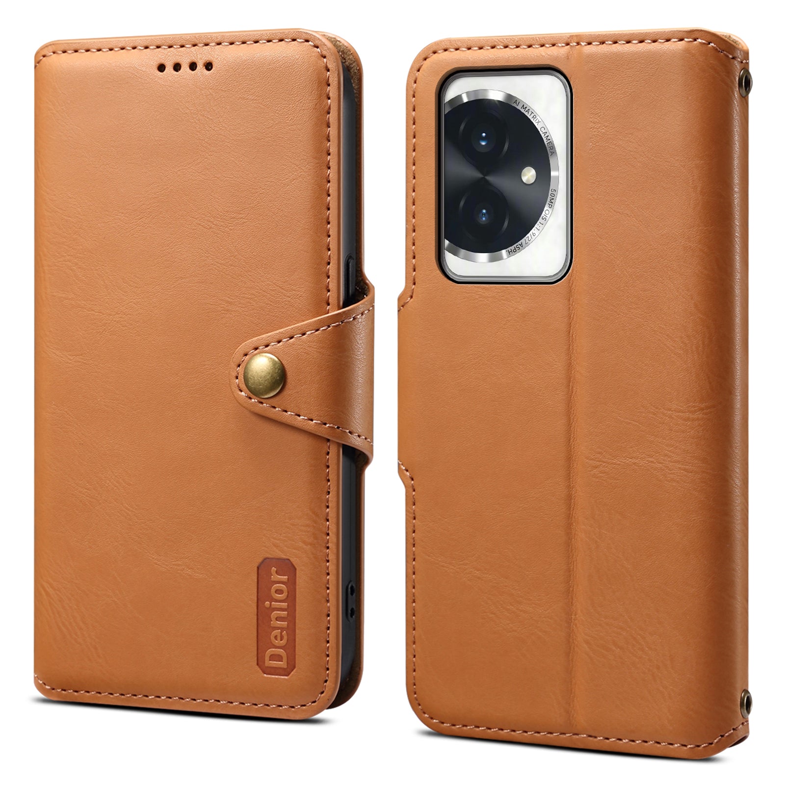 DENIOR For Honor 100 5G Case Wallet PU Leather Folio Flip Mobile Phone Cover