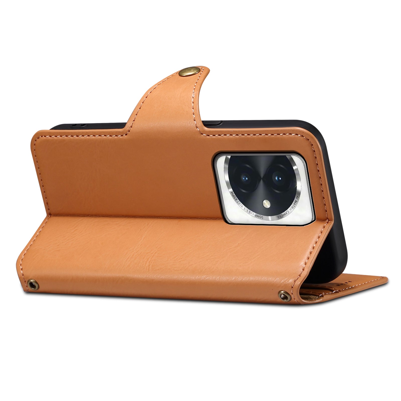 DENIOR For Honor 100 5G Case Wallet PU Leather Folio Flip Mobile Phone Cover