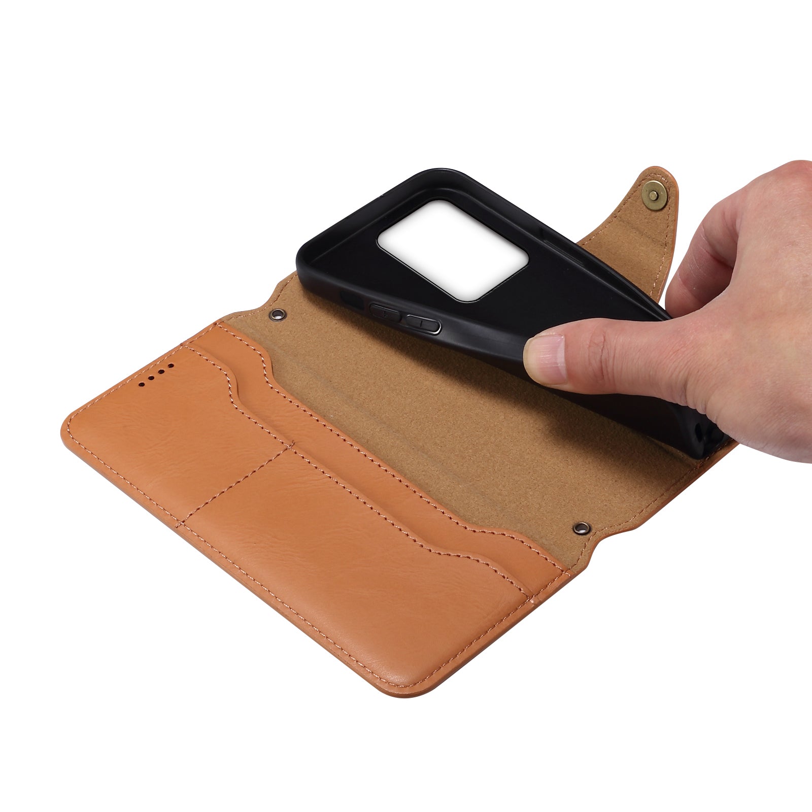 DENIOR For Honor 100 5G Case Wallet PU Leather Folio Flip Mobile Phone Cover