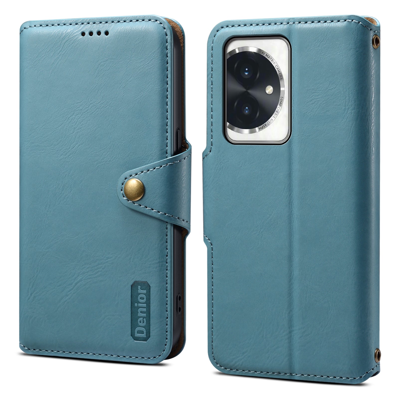 DENIOR For Honor 100 5G Case Wallet PU Leather Folio Flip Mobile Phone Cover