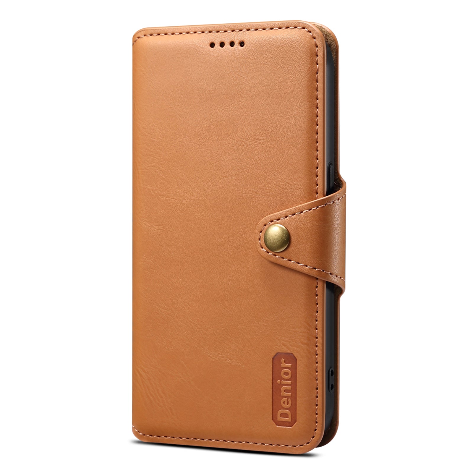 DENIOR For Honor Magic5 Case Wallet Leather Phone Cover Magnetic Button Closure