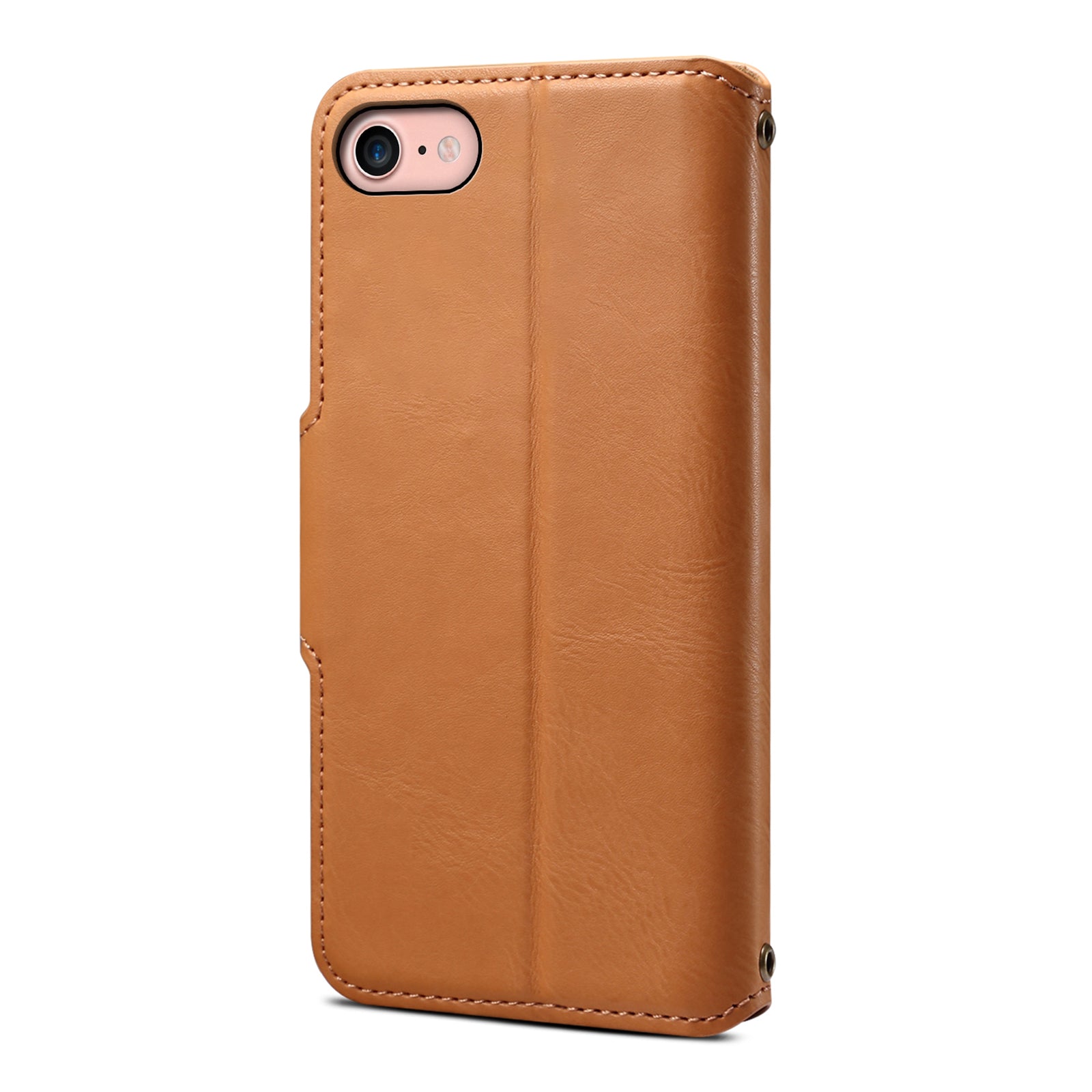 DENIOR For iPhone 7 / 8 / SE (2020) / SE (2022) Case PU Leather Wallet Card Slot Phone Cover