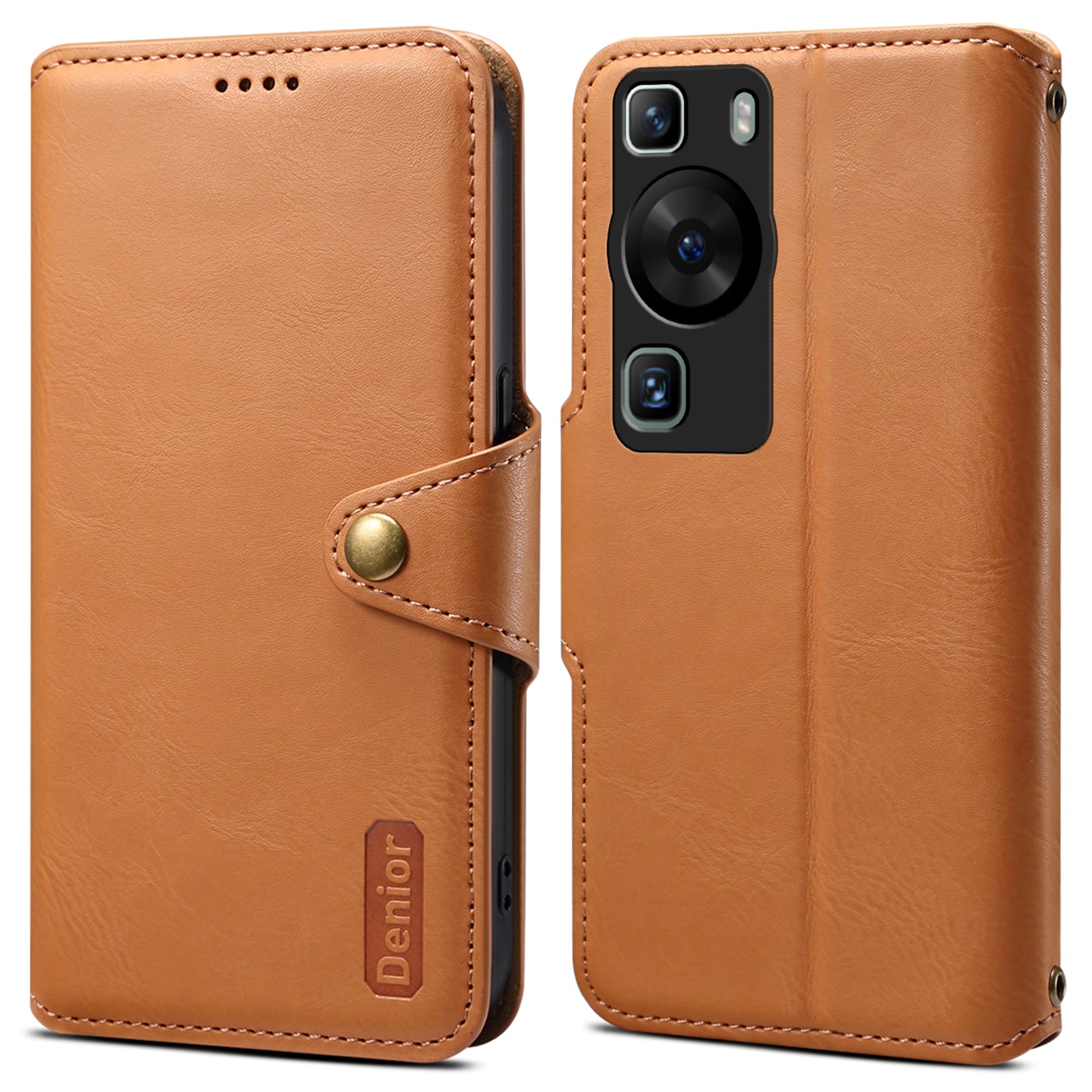 DENIOR For Huawei P60 / P60 Pro Case Wallet Leather Phone Cover Magnetic Clasp