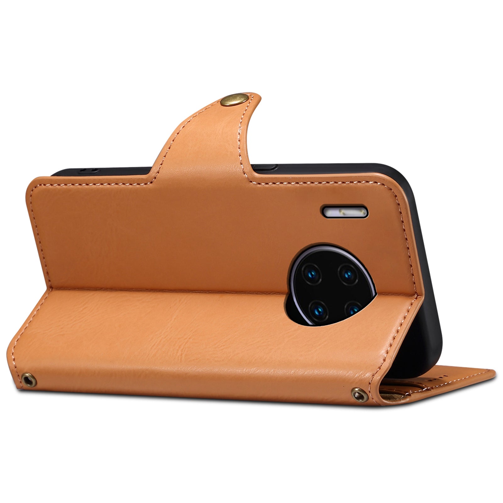 DENIOR For Huawei Mate 30 Pro 4G Case Wallet PU Leather Shockproof Phone Cover