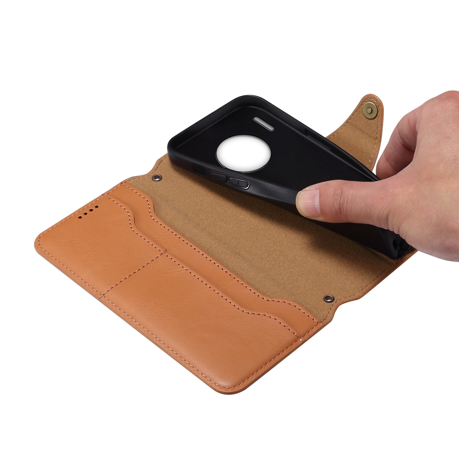 DENIOR For Huawei Mate 30 Pro 4G Case Wallet PU Leather Shockproof Phone Cover