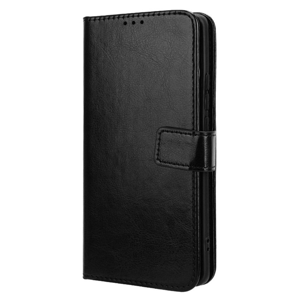 For vivo X100 Pro 5G Leather Case Crazy Horse Texture Stand Wallet Phone Cover