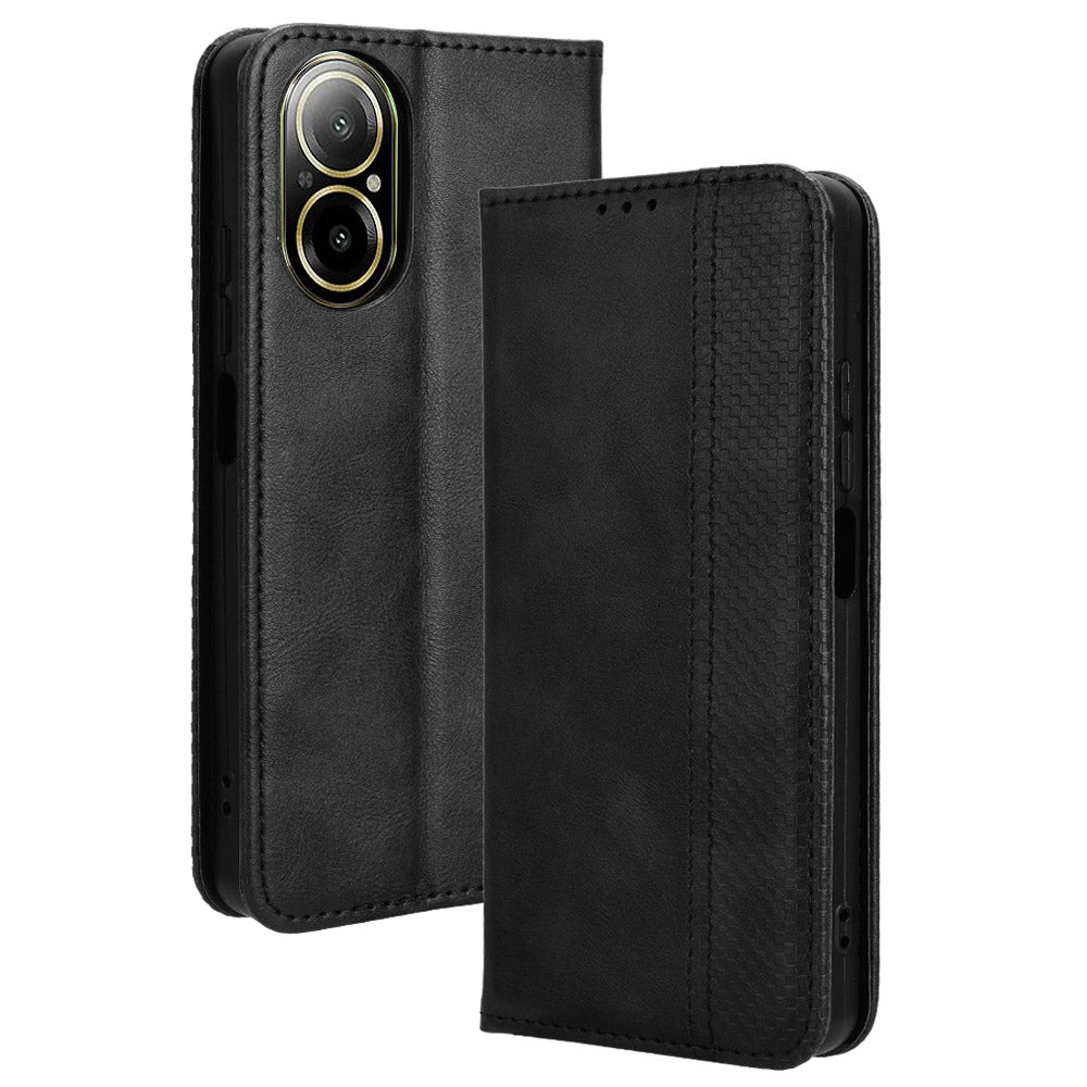 For Realme C67 4G / 12 Lite 4G Case Flip Wallet Magnetic Closure Leather Phone Cover
