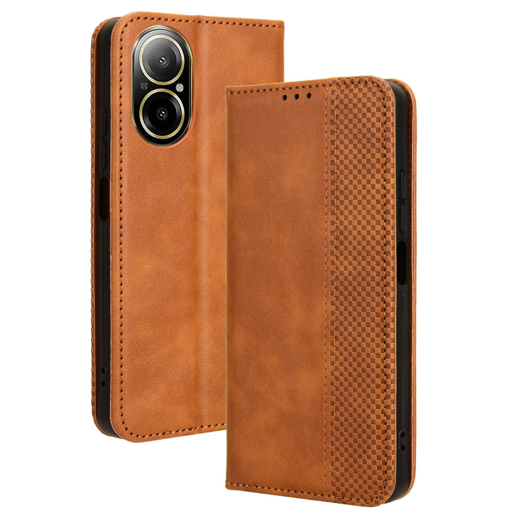 For Realme C67 4G / 12 Lite 4G Case Flip Wallet Magnetic Closure Leather Phone Cover