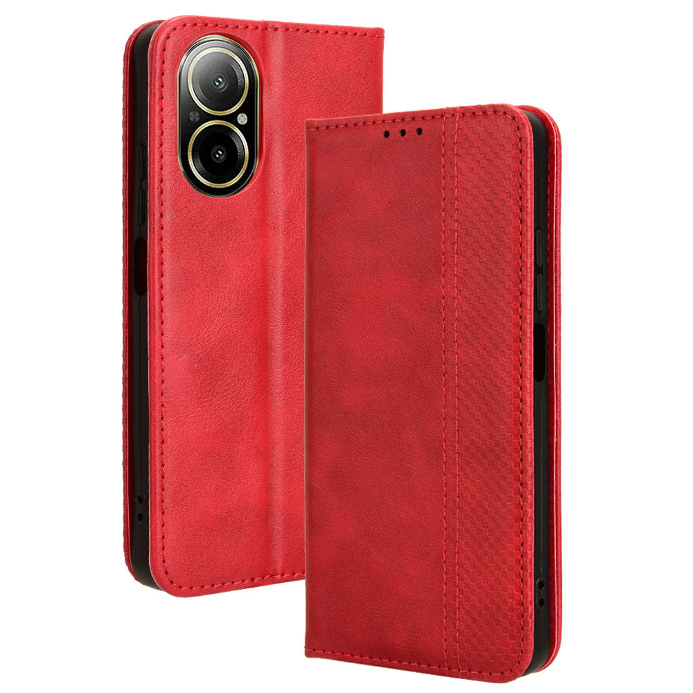For Realme C67 4G / 12 Lite 4G Case Flip Wallet Magnetic Closure Leather Phone Cover