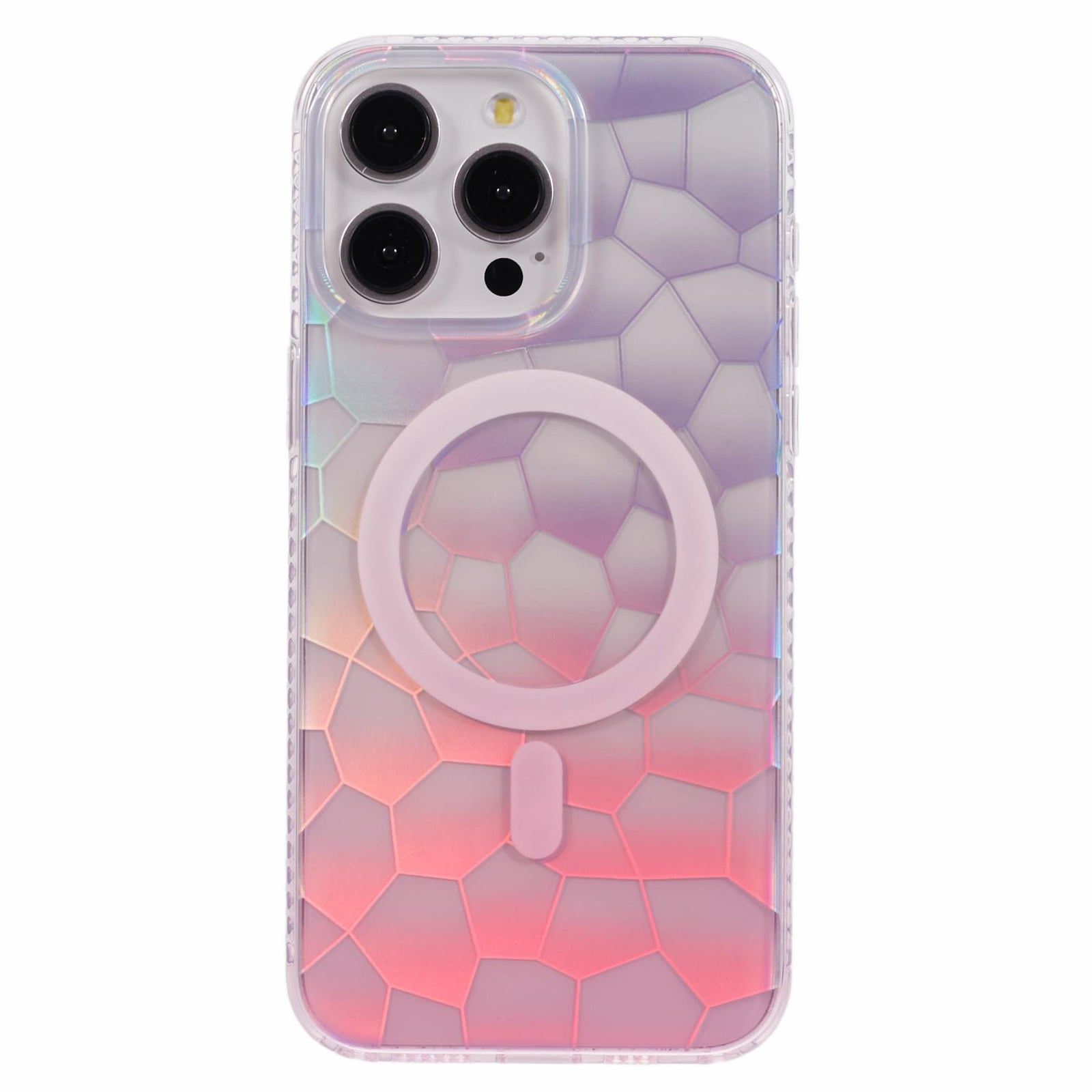 For iPhone 12 Pro Max Case Compatible with MagSafe Color Gradient TPU+Acrylic IMD Phone Cover
