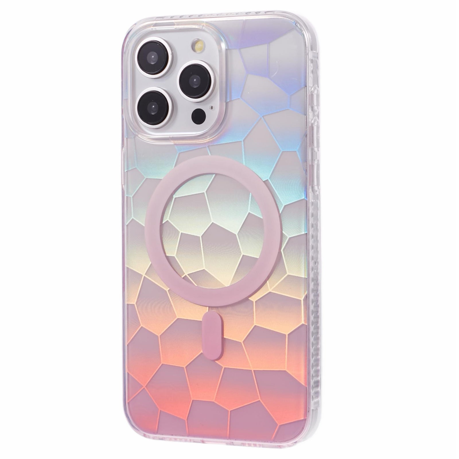 For iPhone 12 Pro Max Case Compatible with MagSafe Color Gradient TPU+Acrylic IMD Phone Cover