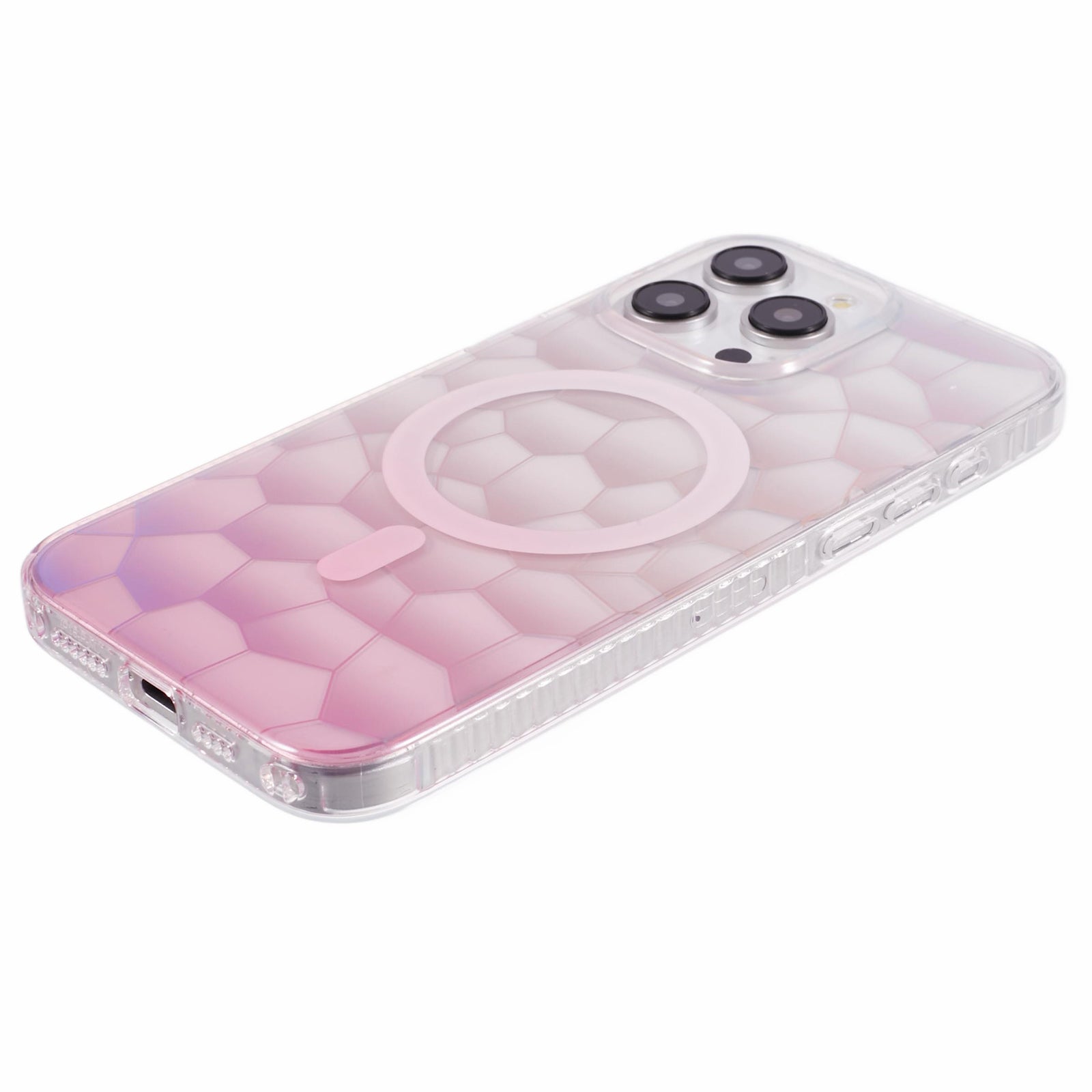 For iPhone 12 Pro Max Case Compatible with MagSafe Color Gradient TPU+Acrylic IMD Phone Cover