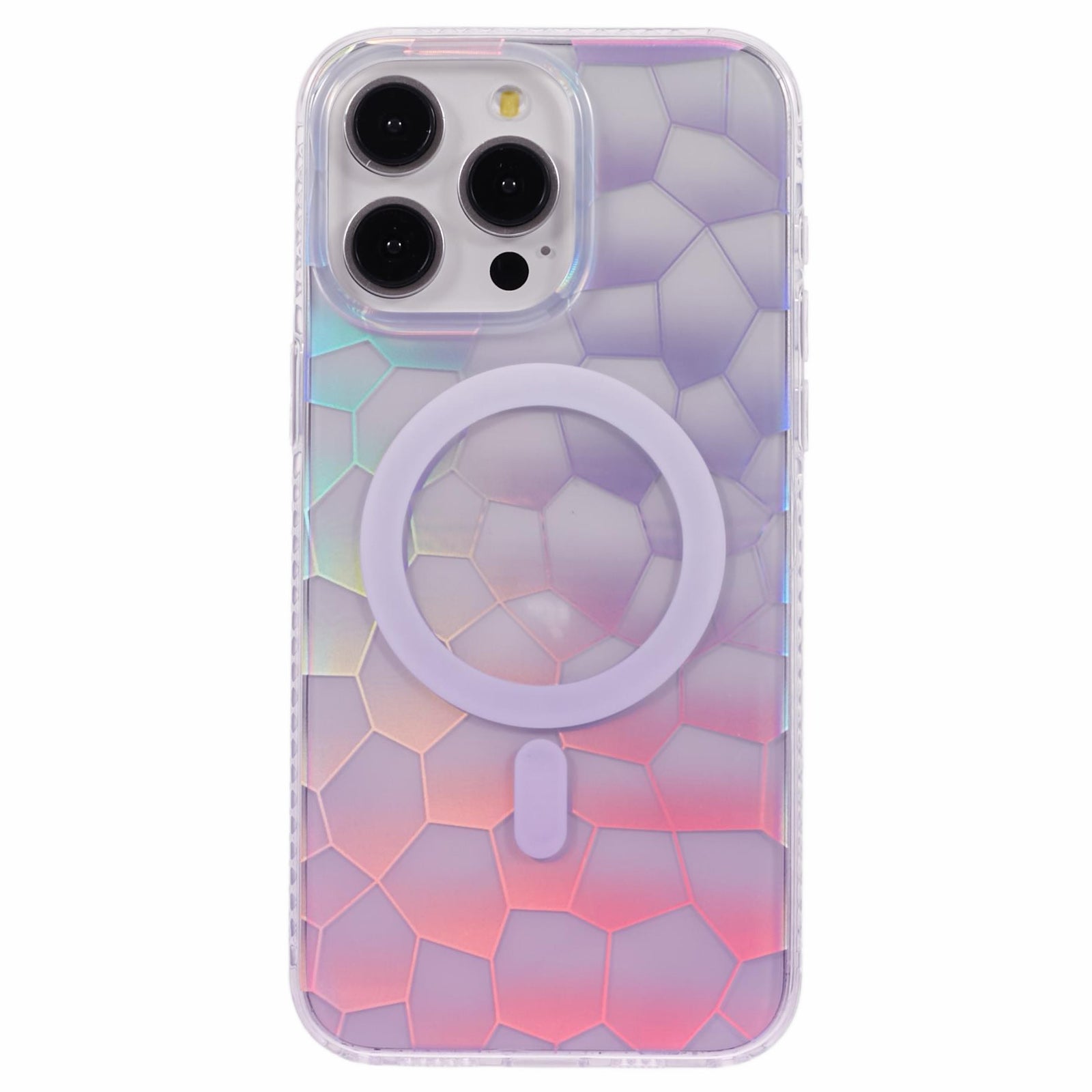 For iPhone 12 Pro Max Case Compatible with MagSafe Color Gradient TPU+Acrylic IMD Phone Cover