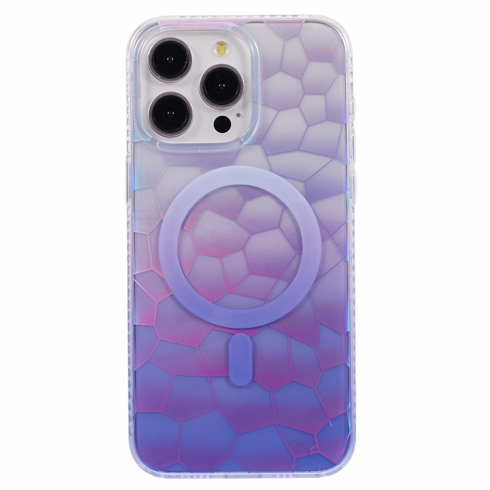 For iPhone 12 Pro Max Case Compatible with MagSafe Color Gradient TPU+Acrylic IMD Phone Cover