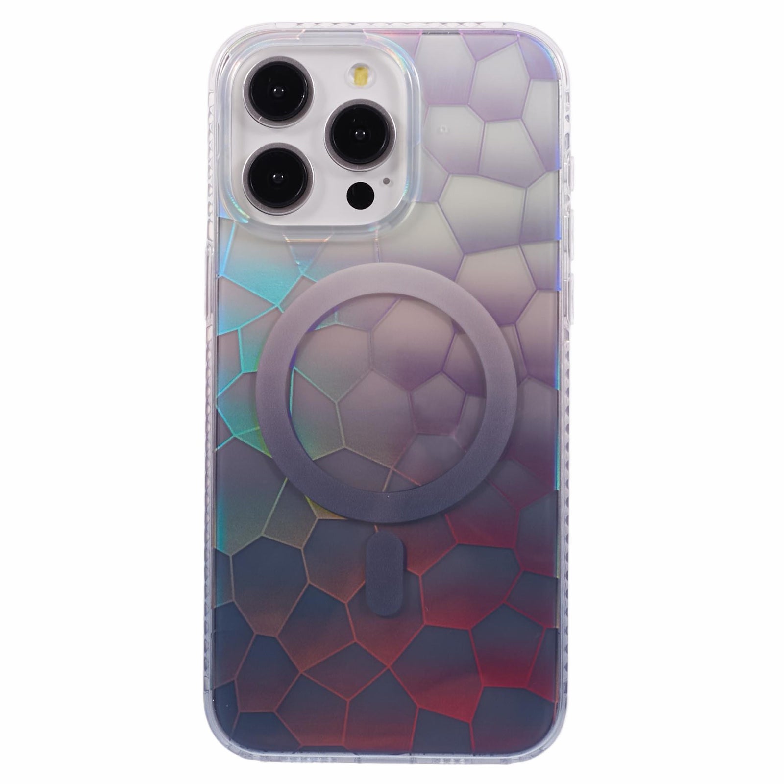 For iPhone 12 Pro Max Case Compatible with MagSafe Color Gradient TPU+Acrylic IMD Phone Cover