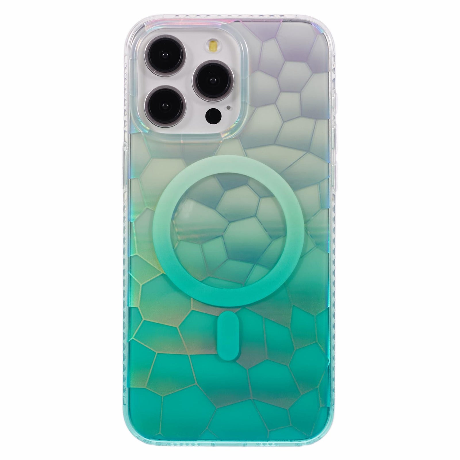 For iPhone 12 Pro Max Case Compatible with MagSafe Color Gradient TPU+Acrylic IMD Phone Cover