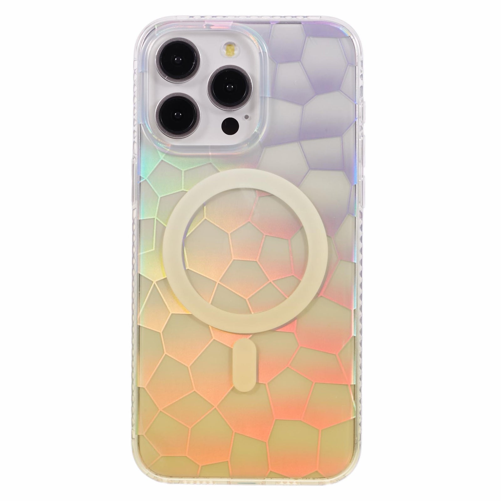 For iPhone 12 Pro Max Case Compatible with MagSafe Color Gradient TPU+Acrylic IMD Phone Cover