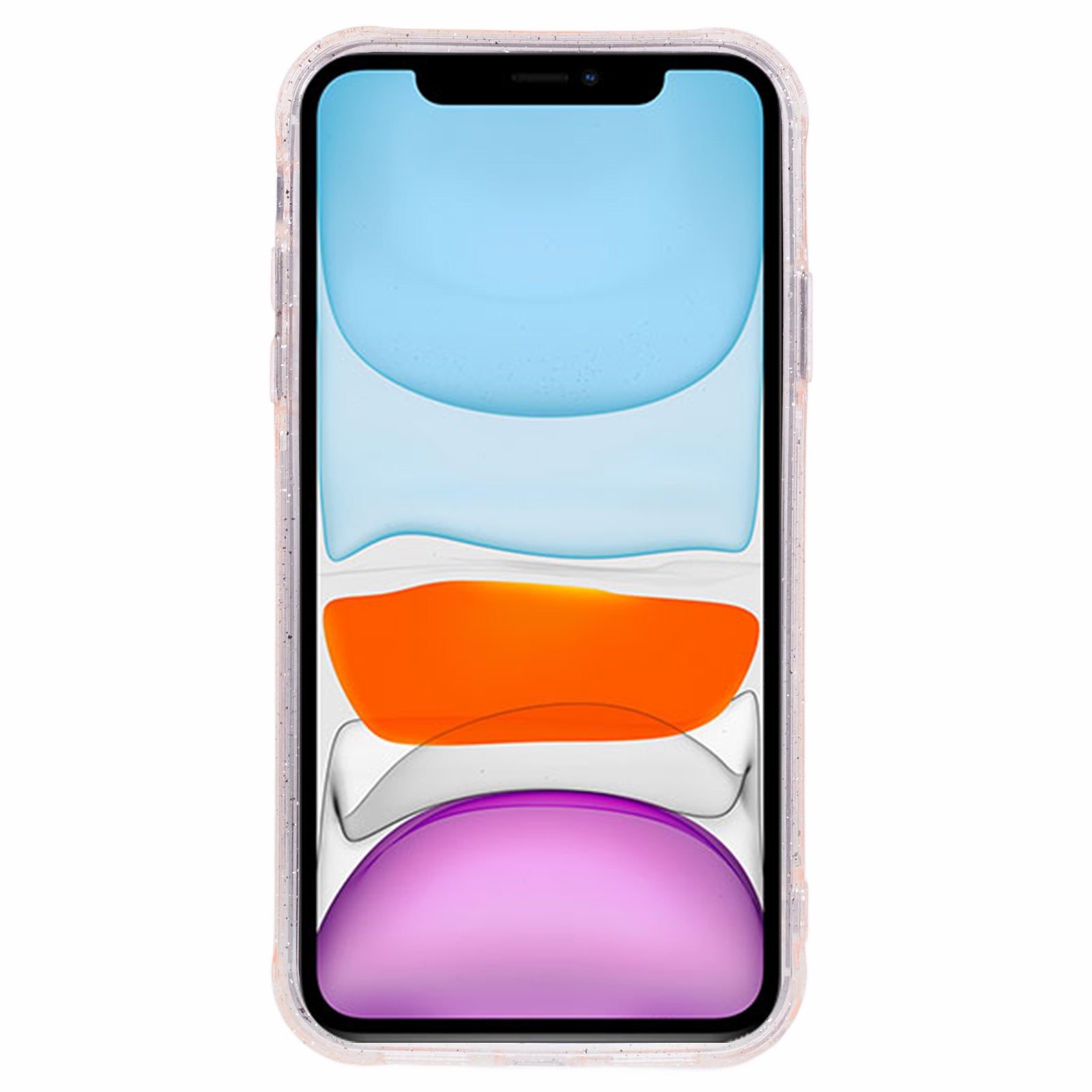 XW Series For iPhone 11 TPU Case Glitter Powder Luminous Noctilucent Back Phone Cover