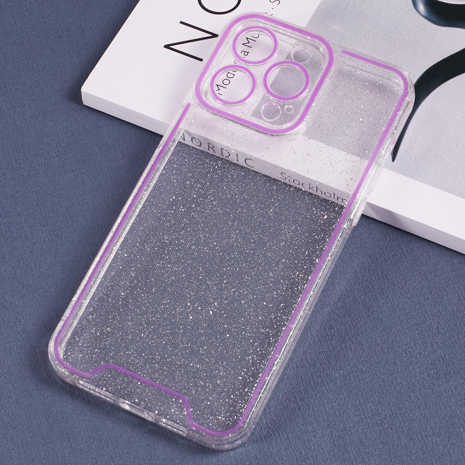 XW Series TPU Case for iPhone 12 Pro 6.1 inch Shell Glitter Powder Luminous Phone Cover