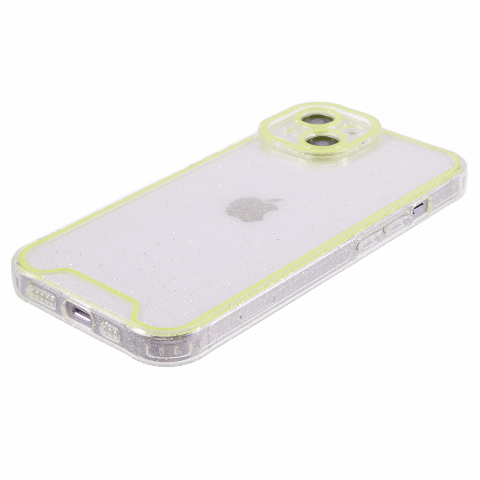 XW Series For iPhone 13 TPU Case Luminous Frame Glitter Bling Phone Cover