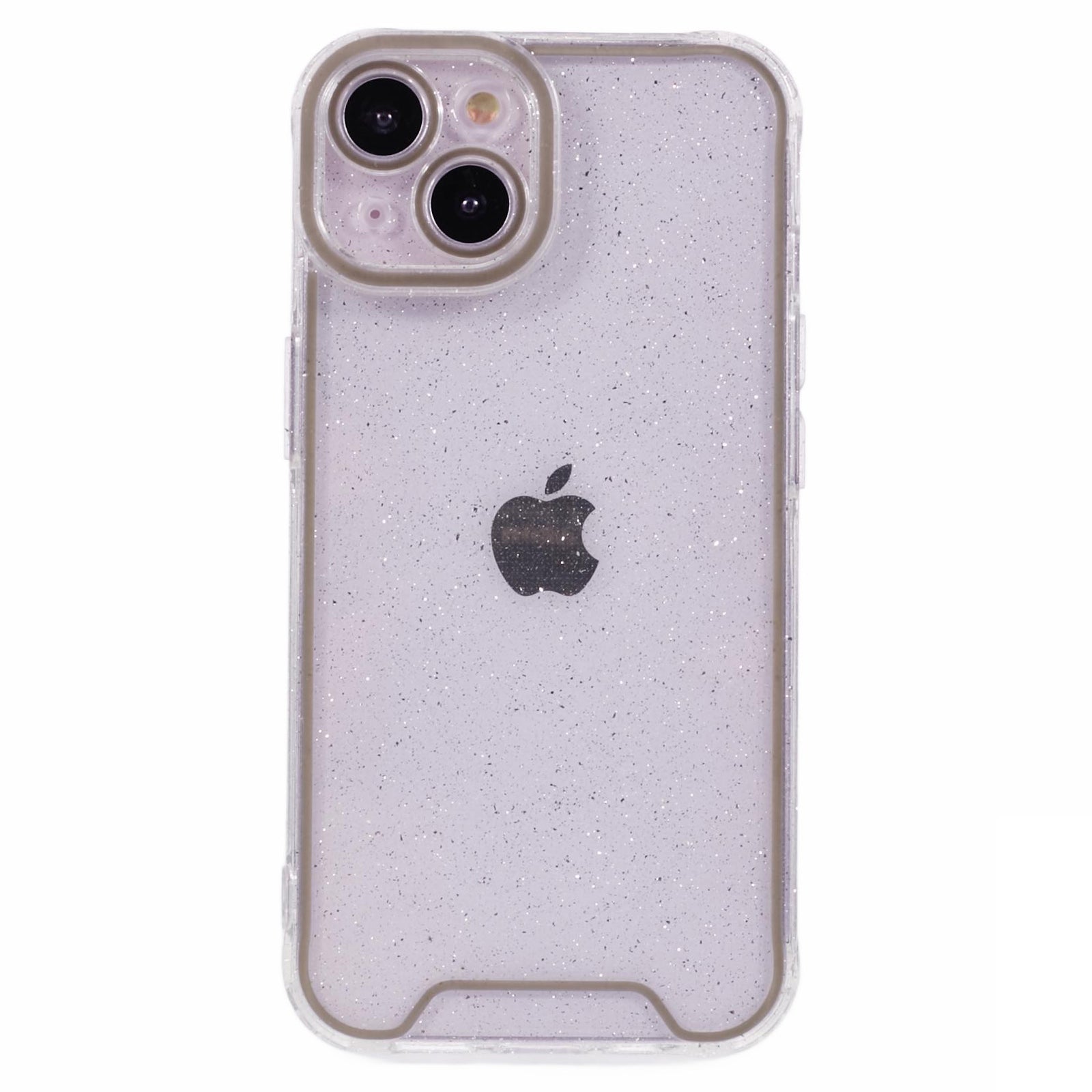 XW Series For iPhone 13 TPU Case Luminous Frame Glitter Bling Phone Cover