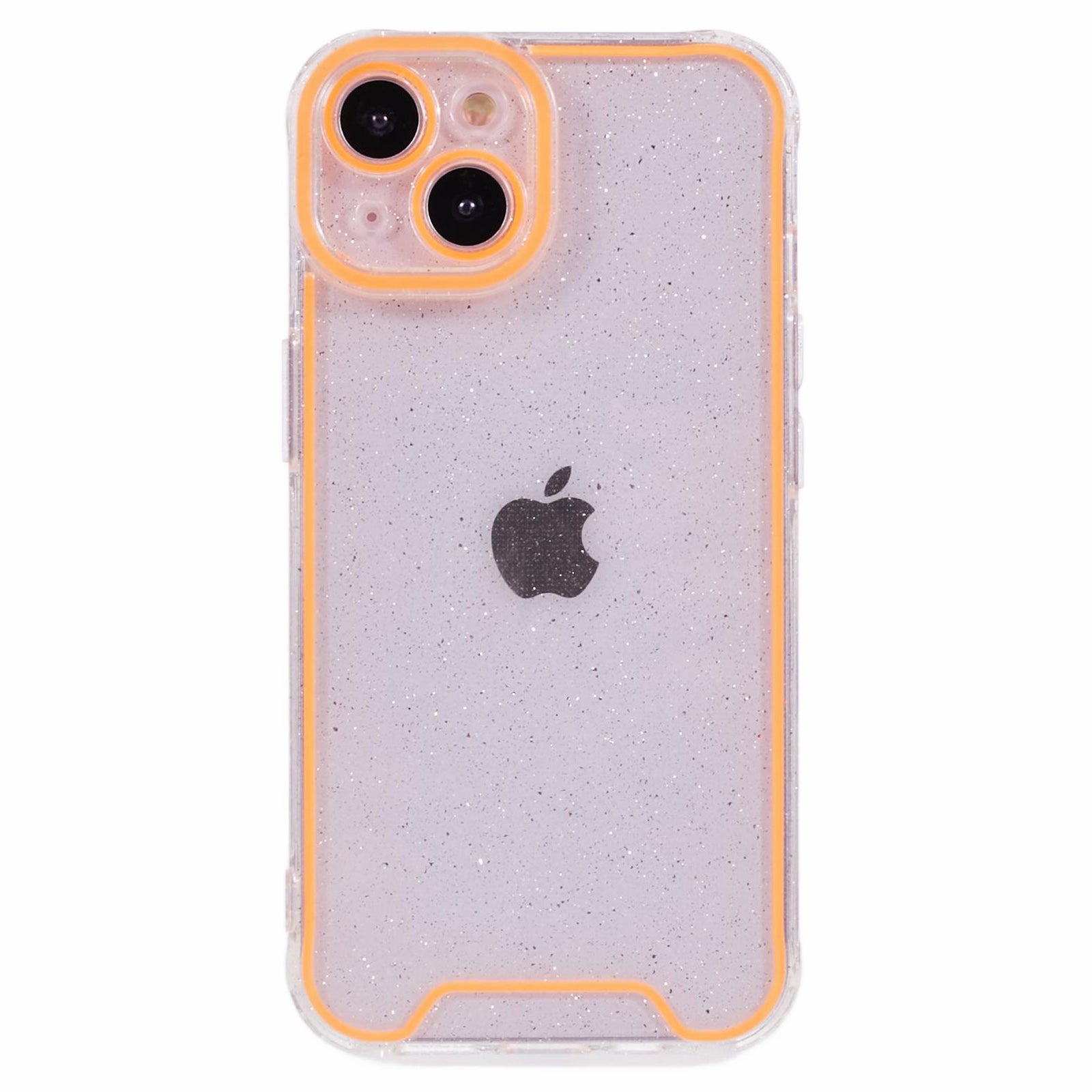 XW Series For iPhone 13 TPU Case Luminous Frame Glitter Bling Phone Cover