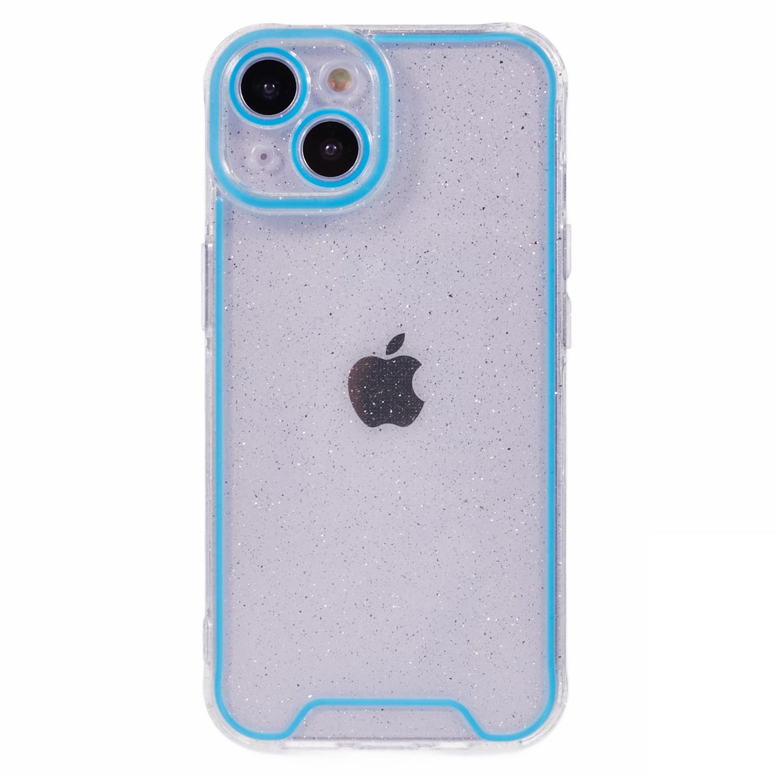 XW Series For iPhone 13 TPU Case Luminous Frame Glitter Bling Phone Cover