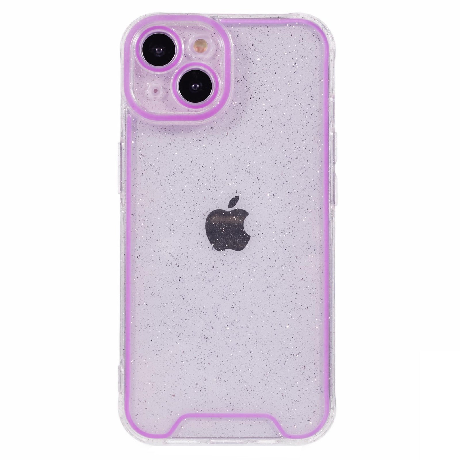 XW Series For iPhone 15 Glitter Case Noctilucent Luminous Frame TPU Phone Cover